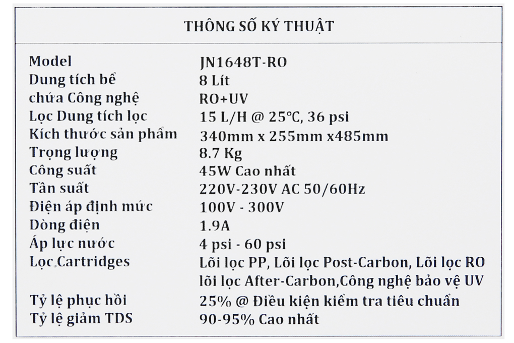 may loc nuoc ro midea jn1648t 9 org