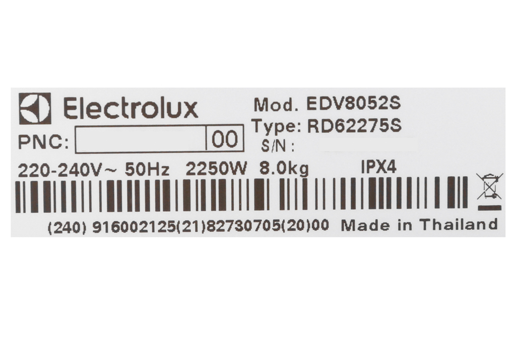 may say quan ao electrolux edv8052s thuvien 8