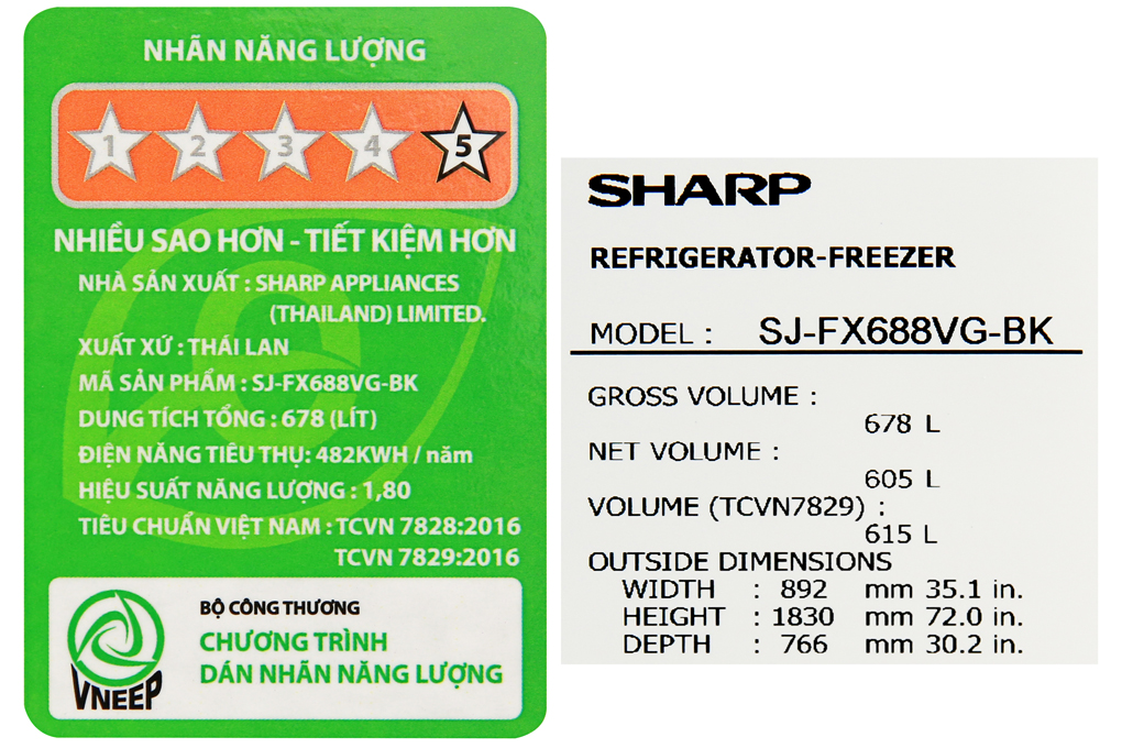 tu lanh sharp sj fx688vg bk 12